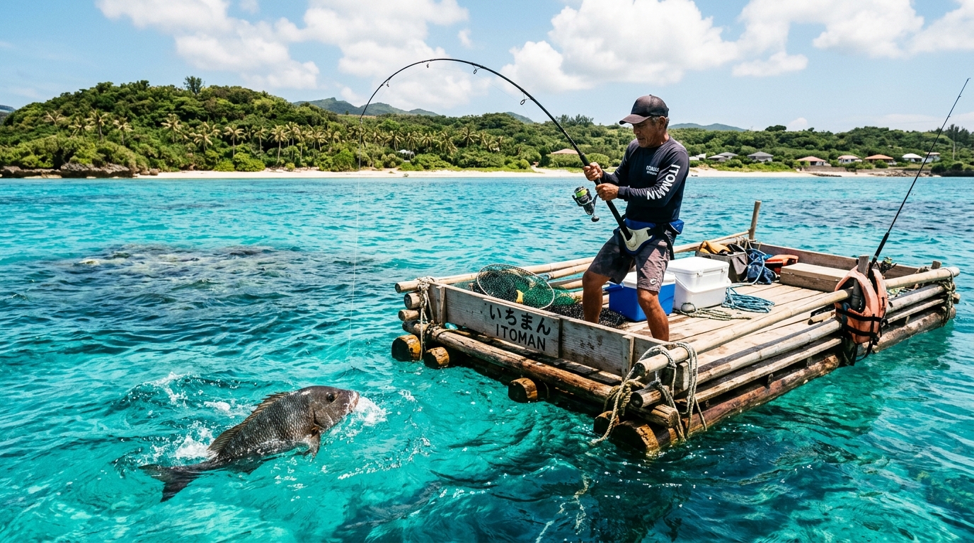 【沖縄県】糸満イカダ（つりぐのぞうさん）｜那覇空港から30分！南国パワーと格闘する天然釣り場