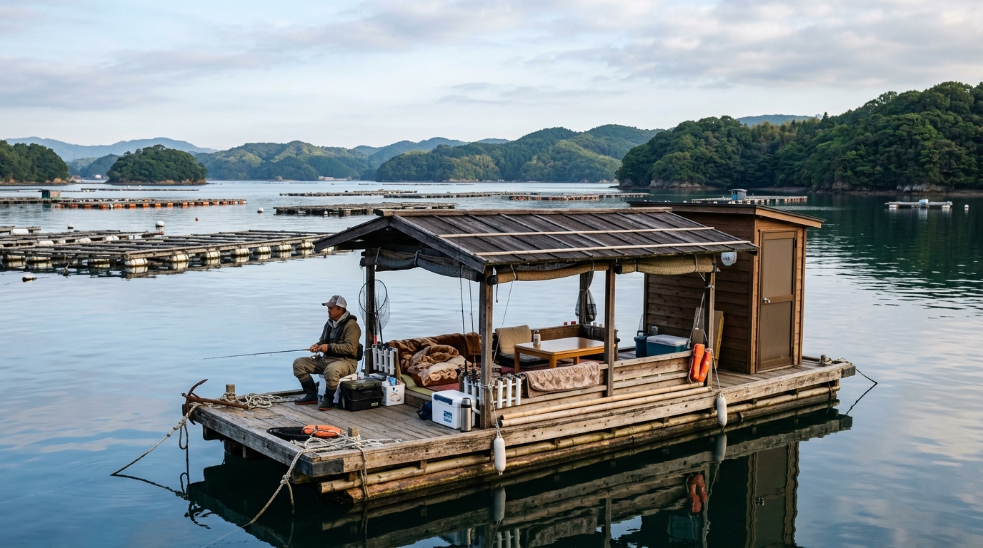 【三重県】鵜方浜釣センター｜屋根・トイレ完備の「快適筏」で英虞湾の野生チヌに挑む