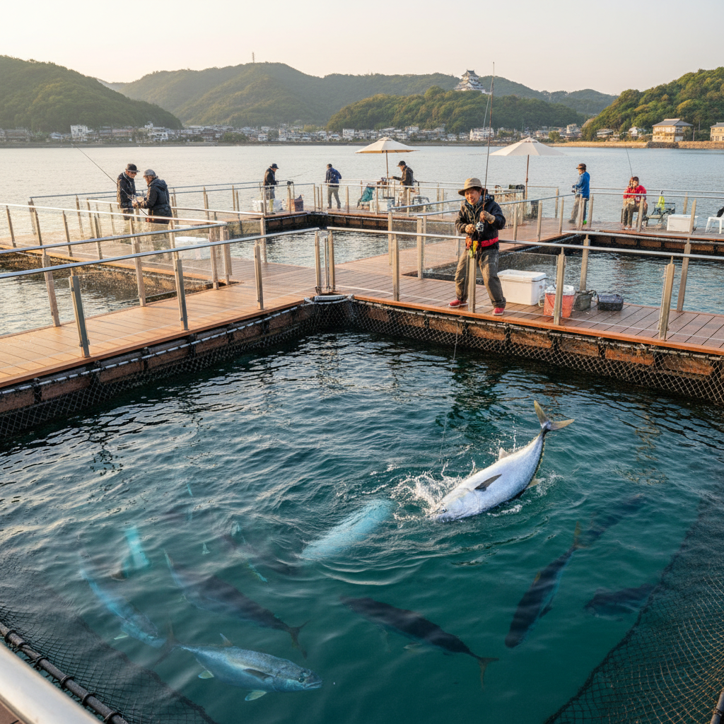 【兵庫県】海上釣り堀あっとしー（@sea）｜JR明石駅から徒歩15分！船に乗らない都市型釣り堀