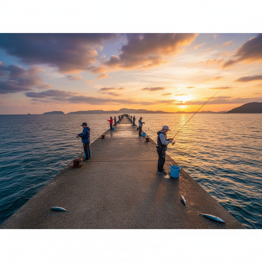 【熊本県】海釣りランド｜格安700円・手ぶらセット2,000円・橋型桟橋で本格波止釣り体験