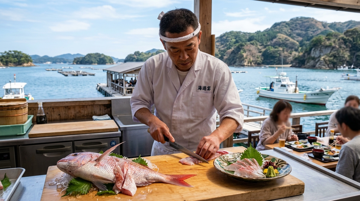 【三重県】賢島フィッシングパーク海遊苑｜駅チカ＆手ぶら！釣って即食べる極上体験