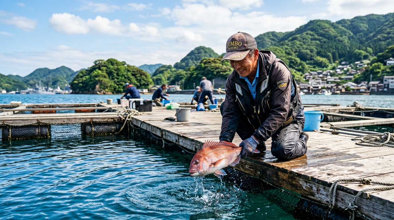 【長崎県】ジャンボフィッシング村｜予約不要・リリースOK！佐世保の「釣れる」海洋レジャー施設