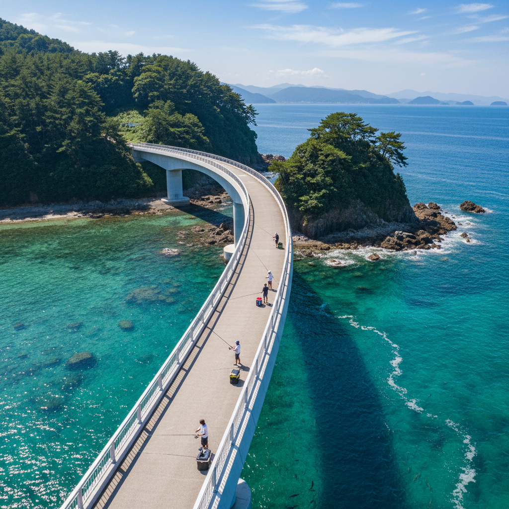 【福井県】若狭高浜海釣り公園｜入場200円！絶景の橋の上で楽しむ爽快フィッシング