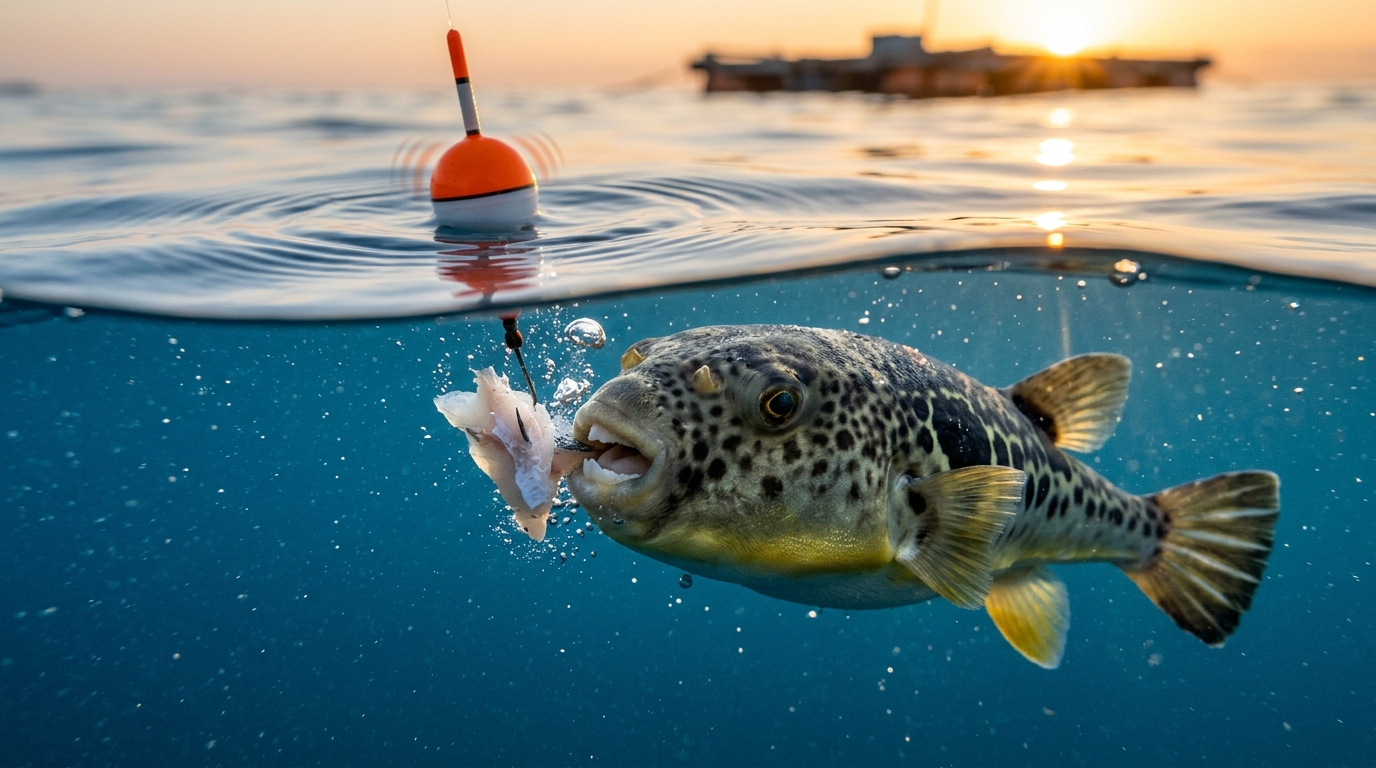 【中級】トラフグ攻略：エサ泥棒を逃さない！ウキのわずかな「震え」を感知する技術