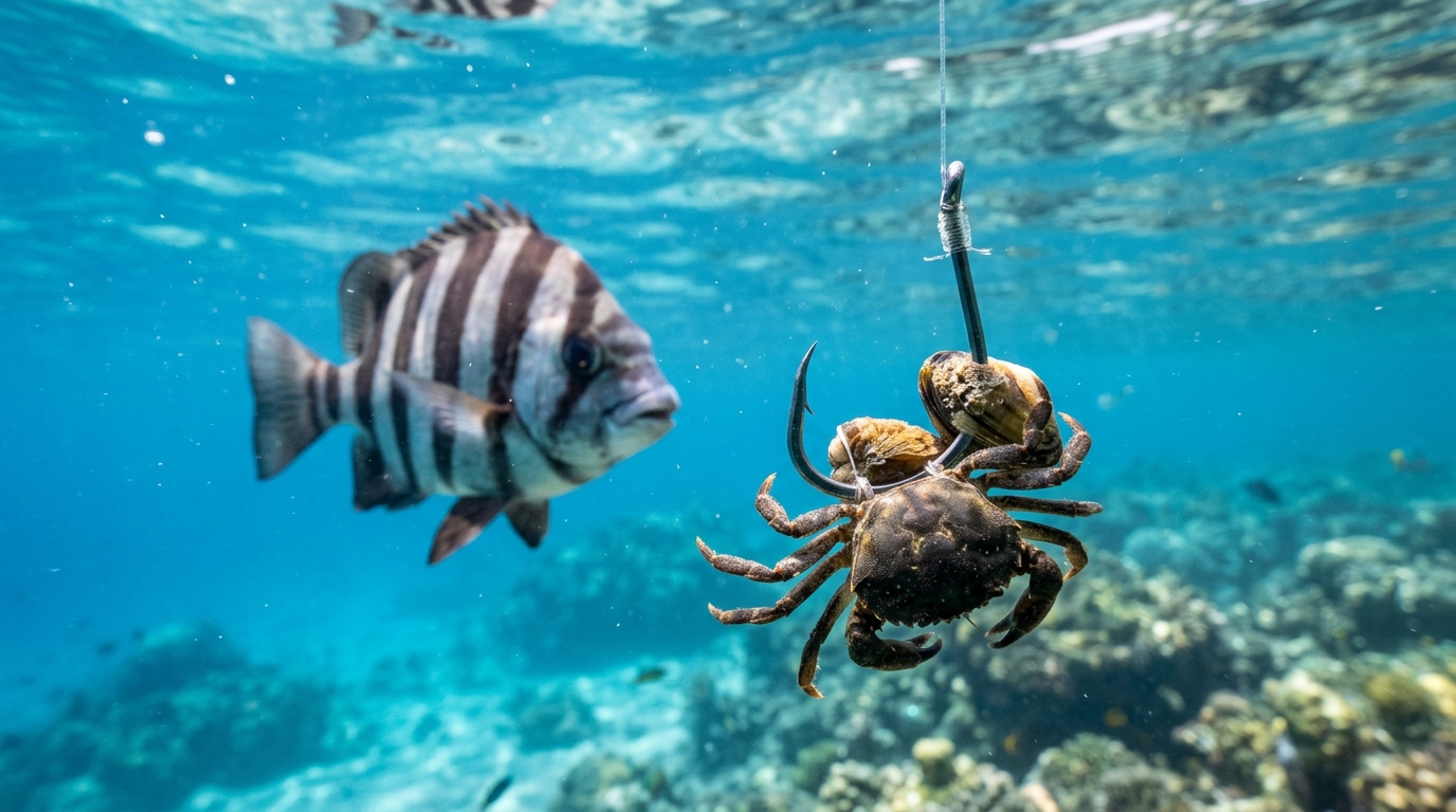 【中級】イシダイ攻略：殻付きエサ（カニ・貝）で小型魚を避ける「選択的攻略」