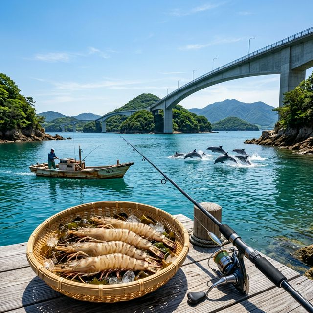 【熊本・天草】九州屈指の魚影!天草五橋を巡る海上釣り堀とイルカウォッチング