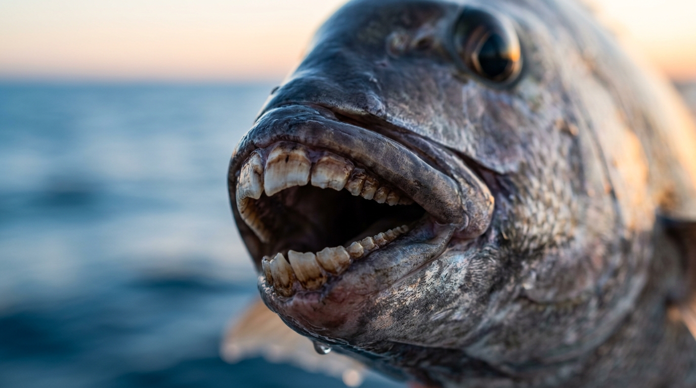 【理屈】イシダイの「くちばし」と噛む力の科学：なぜ最強のハリスも一瞬で噛み切られるのか？