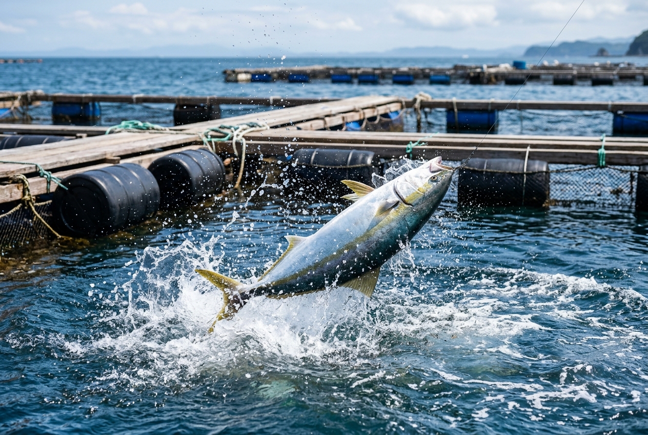 海上釣り堀のブリ（ワラサ・メジロ）攻略。大型青物の引きを制する秘策