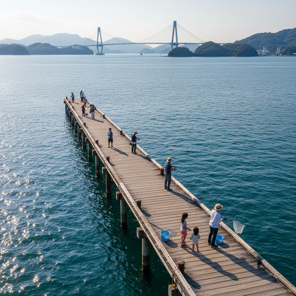 【愛媛県】フィッシングパーク大三島｜釣り桟橋と釣り堀が選べる！しまなみ海道の絶景スポット