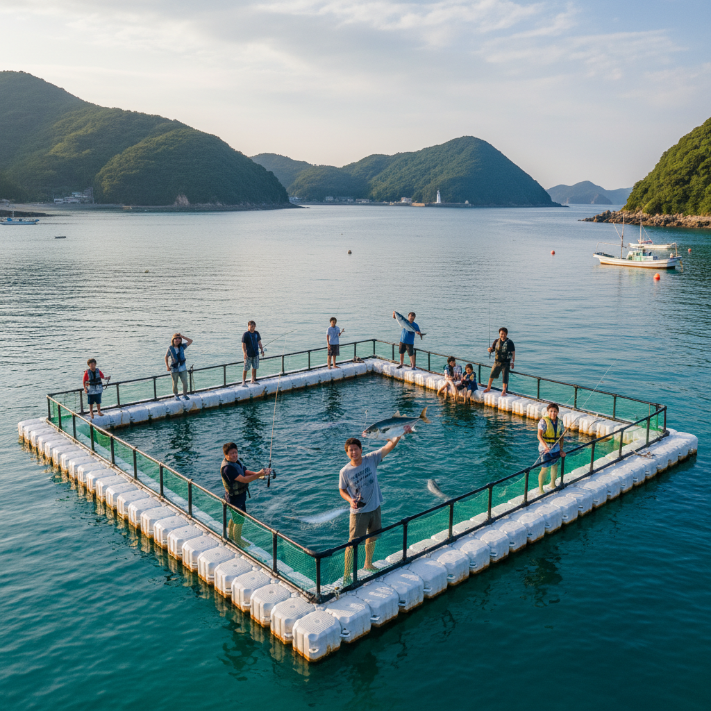 【福岡県】うみんぐ大島｜世界遺産の島で海上釣り堀＆堤防釣りを満喫！手ぶらOKの海洋体験施設