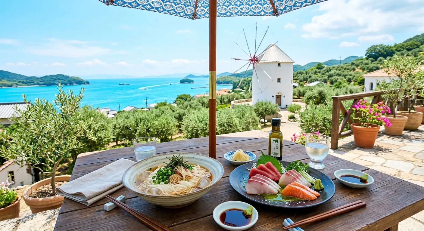 小豆島オーシャンビューのランチ