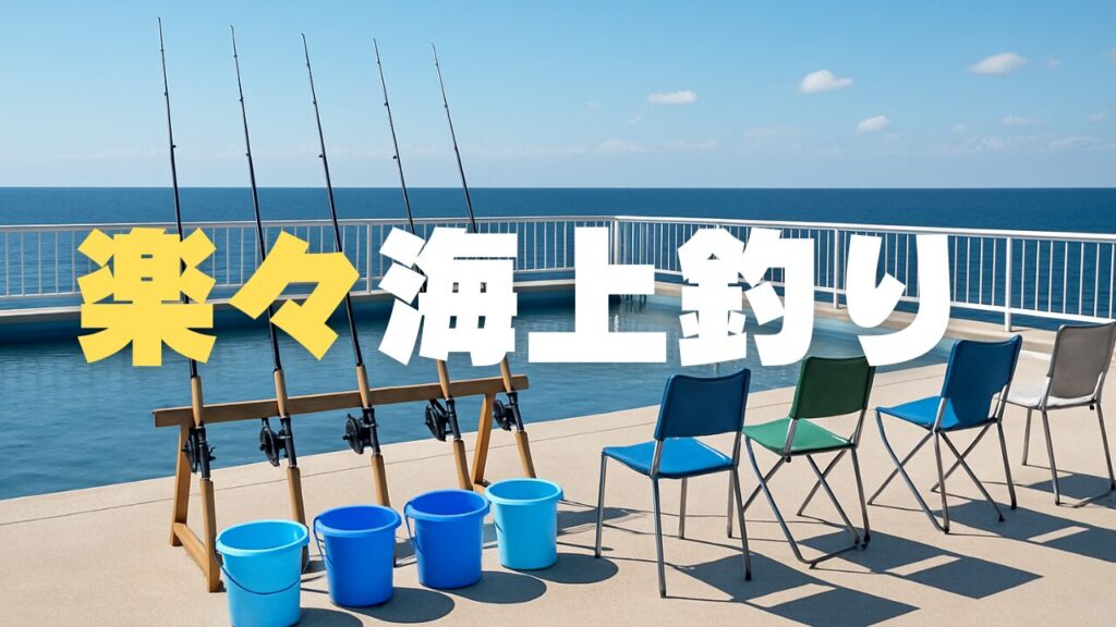 海上釣り堀は手ぶらでも楽しめる魚釣り。レジャー感覚ではじめられるから初心者にも安心です。