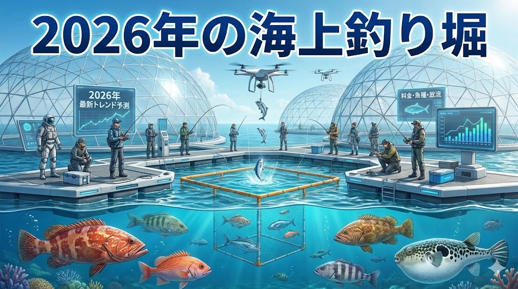 2026年の海上釣り堀予測。2025年の傾向と経済面を考え、翌年のトレンド予測をする。