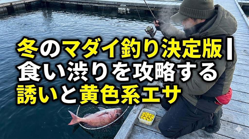 冬のマダイ攻略記事。渋いときこそエサを見直すべき。